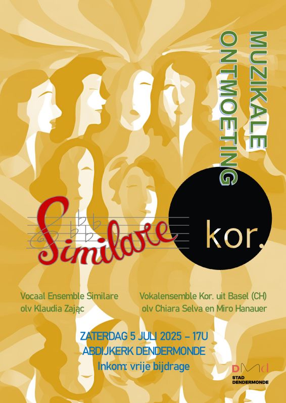 Flyer concert met Kor 5 juli